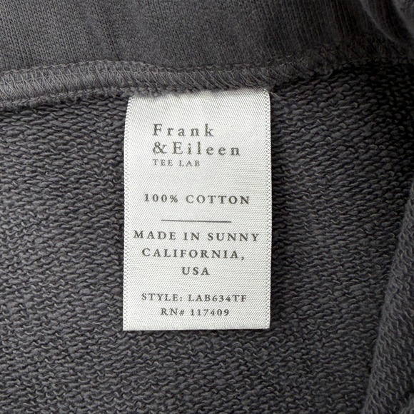 FRANK & EILEEN Catherine Sweatpants Women Medium Gray Cropped Wide Leg - Picture 11 of 16